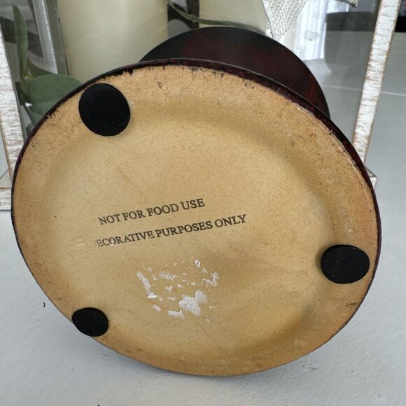 Vintage Studio Art Pottery Vase Home Decor Northwest Potter Black Red Yellow - Picture 8 of 12